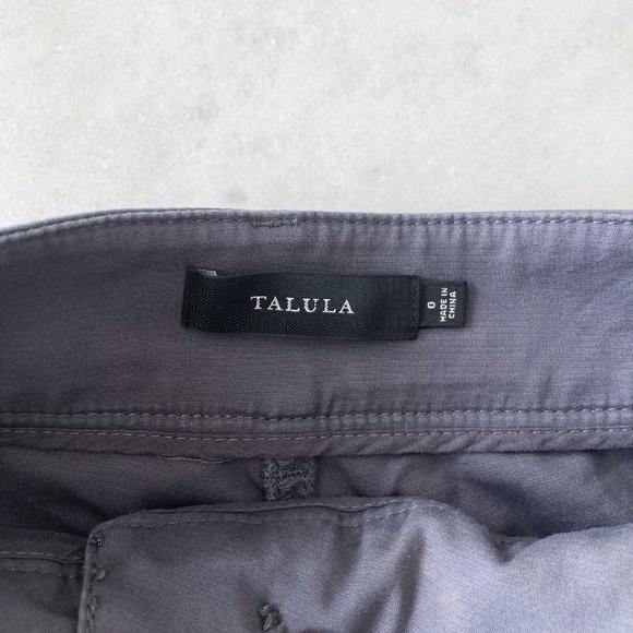 Aritzia Talula Hazel hi rise shorts high rise charcoal grey front & back pockets - Picture 6 of 11